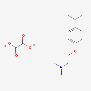 molecular formula C15H23NO5 B4044108 N,N-dimethyl-2-(4-propan-2-ylphenoxy)ethanamine;oxalic acid 