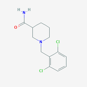 molecular formula C13H16Cl2N2O B404441 1-[(2,6-Dichlorophenyl)methyl]piperidine-3-carboxamide 