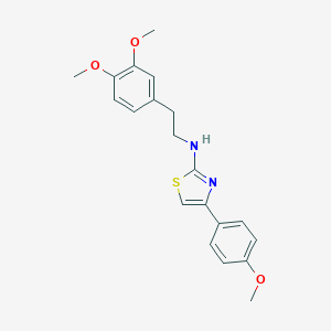 molecular formula C20H22N2O3S B404445 N-[2-(3,4-dimethoxyphenyl)ethyl]-4-(4-methoxyphenyl)-1,3-thiazol-2-amine 