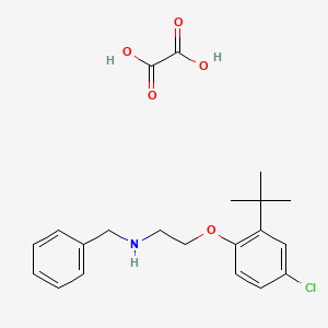 molecular formula C21H26ClNO5 B4044505 N-benzyl-2-(2-tert-butyl-4-chlorophenoxy)ethanamine;oxalic acid 