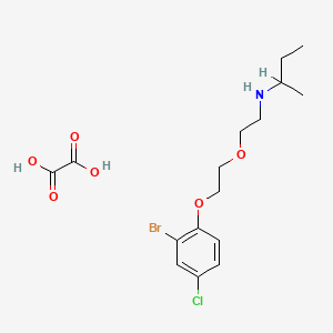 molecular formula C16H23BrClNO6 B4044576 N-{2-[2-(2-bromo-4-chlorophenoxy)ethoxy]ethyl}-2-butanamine oxalate 