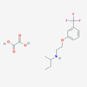molecular formula C15H20F3NO5 B4044593 oxalic acid;N-[2-[3-(trifluoromethyl)phenoxy]ethyl]butan-2-amine 