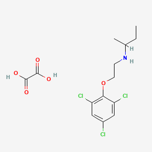 molecular formula C14H18Cl3NO5 B4044670 oxalic acid;N-[2-(2,4,6-trichlorophenoxy)ethyl]butan-2-amine 