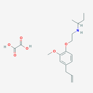 molecular formula C18H27NO6 B4044678 N-[2-(2-methoxy-4-prop-2-enylphenoxy)ethyl]butan-2-amine;oxalic acid 