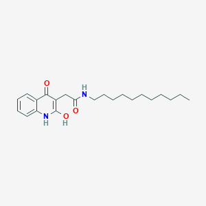 molecular formula C22H32N2O3 B404468 2-(4-hydroxy-2-oxo-1,2-dihydroquinolin-3-yl)-N-undecylacetamide CAS No. 302798-99-8