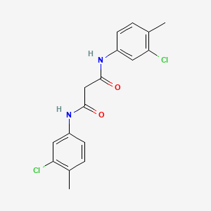 molecular formula C17H16Cl2N2O2 B4044988 N,N'-bis(3-chloro-4-methyl-phenyl)propanediamide 