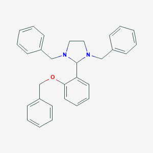 molecular formula C30H30N2O B404583 1,3-Dibenzyl-2-[2-(benzyloxy)phenyl]imidazolidine 