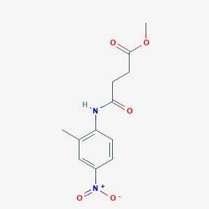 molecular formula C12H14N2O5 B404597 Methyl 4-[(2-methyl-4-nitrophenyl)amino]-4-oxobutanoate 
