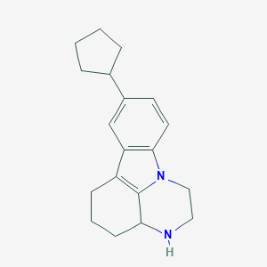 molecular formula C19H24N2 B404601 8-Cyclopentyl-2,3,3a,4,5,6-hexahydro-1H-pyrazino[3,2,1-jk]carbazole 