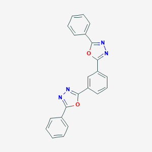 molecular formula C22H14N4O2 B404613 2-Phenyl-5-[3-(5-phenyl-1,3,4-oxadiazol-2-yl)phenyl]-1,3,4-oxadiazole 