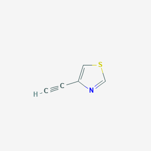 molecular formula C5H3NS B040468 4-ethynylthiazole CAS No. 111600-89-6