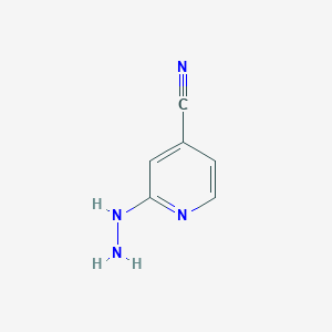 molecular formula C6H6N4 B040477 2-Hydrazinylpyridine-4-carbonitrile CAS No. 913839-68-6