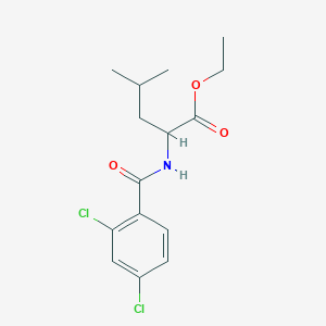 molecular formula C15H19Cl2NO3 B4047821 ethyl N-(2,4-dichlorobenzoyl)leucinate 