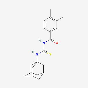 molecular formula C20H26N2OS B4047950 N-[(1-adamantylamino)carbonothioyl]-3,4-dimethylbenzamide 
