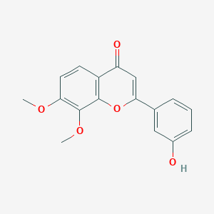 molecular formula C17H14O5 B040480 3'-Hydroxy-7,8-dimethoxyflavone CAS No. 114607-41-9