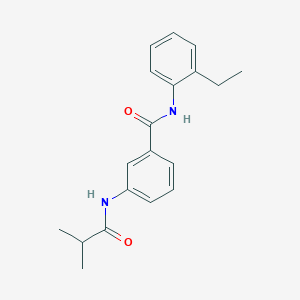 molecular formula C19H22N2O2 B4048032 N-(2-ETHYLPHENYL)-3-(2-METHYLPROPANAMIDO)BENZAMIDE 