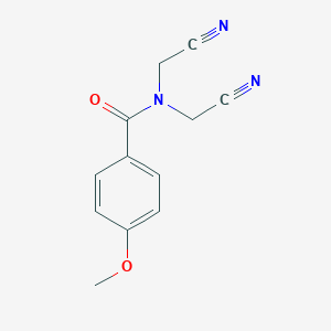 N,N-bis(cyanomethyl)-4-methoxybenzamide