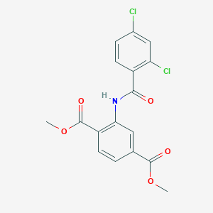 Dimethyl 2-{[(2,4-dichlorophenyl)carbonyl]amino}benzene-1,4-dicarboxylate