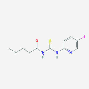 molecular formula C11H14IN3OS B4048668 N-[(5-iodopyridin-2-yl)carbamothioyl]pentanamide 