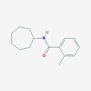 molecular formula C15H21NO B404872 N-cycloheptyl-2-methylbenzamide 