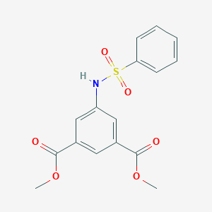 molecular formula C16H15NO6S B404882 Dimethyl 5-[(phenylsulfonyl)amino]isophthalate 