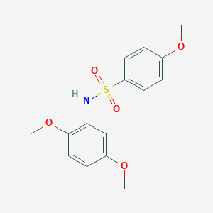 molecular formula C15H17NO5S B404887 N-(2,5-dimethoxyphenyl)-4-methoxybenzenesulfonamide CAS No. 349397-18-8