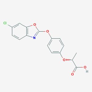 molecular formula C16H12ClNO5 B040489 Fenoxaprop-P CAS No. 113158-40-0