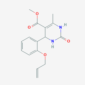 molecular formula C16H18N2O4 B4048994 methyl 4-[2-(allyloxy)phenyl]-6-methyl-2-oxo-1,2,3,4-tetrahydro-5-pyrimidinecarboxylate 