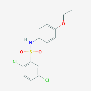 molecular formula C14H13Cl2NO3S B404907 2,5-dichloro-N-(4-ethoxyphenyl)benzenesulfonamide CAS No. 82417-26-3