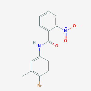molecular formula C14H11BrN2O3 B404926 N-(4-bromo-3-methylphenyl)-2-nitrobenzamide 