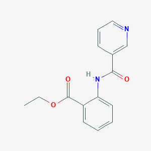 molecular formula C15H14N2O3 B404950 ethyl 2-(pyridine-3-carbonylamino)benzoate 