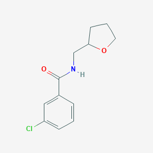 molecular formula C12H14ClNO2 B404992 3-chloro-N-(oxolan-2-ylmethyl)benzamide CAS No. 304890-15-1