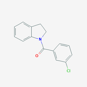 molecular formula C15H12ClNO B404998 (3-Chlorophenyl)(indolin-1-yl)methanone CAS No. 330468-96-7