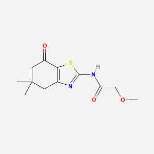 molecular formula C12H16N2O3S B4050031 N-(5,5-dimethyl-7-oxo-4,5,6,7-tetrahydro-1,3-benzothiazol-2-yl)-2-methoxyacetamide 