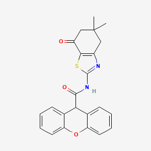 molecular formula C23H20N2O3S B4050127 N-(5,5-dimethyl-7-oxo-4,5,6,7-tetrahydro-1,3-benzothiazol-2-yl)-9H-xanthene-9-carboxamide 