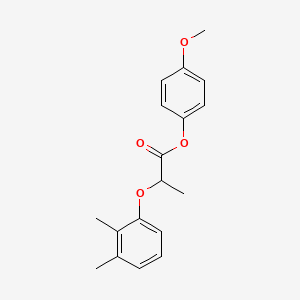 molecular formula C18H20O4 B4050141 4-methoxyphenyl 2-(2,3-dimethylphenoxy)propanoate 