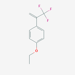 molecular formula C11H11F3O B040503 1-Ethoxy-4-(3,3,3-trifluoroprop-1-en-2-yl)benzene CAS No. 116802-30-3