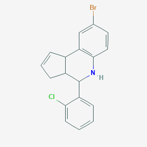 8-bromo-4-(2-chlorophenyl)-3a,4,5,9b-tetrahydro-3H-cyclopenta[c]quinoline