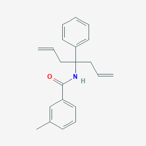 3-methyl-N-(4-phenylhepta-1,6-dien-4-yl)benzamide