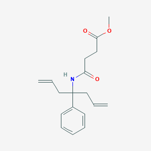 molecular formula C18H23NO3 B405073 Methyl 4-oxo-4-(4-phenylhepta-1,6-dien-4-ylamino)butanoate 