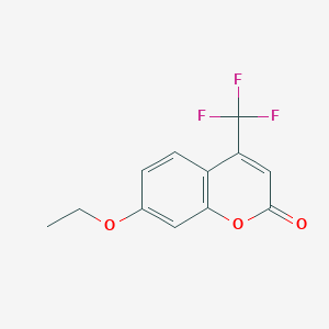 molecular formula C12H9F3O3 B040511 7-Ethoxy-4-trifluoromethylcoumarin CAS No. 115453-82-2
