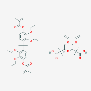molecular formula C47H66O15 B040520 2,2'-(4-Methacryloxydiethoxyphenyl)propane CAS No. 117381-44-9