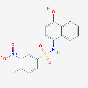 molecular formula C17H14N2O5S B4052593 N-(4-hydroxynaphthalen-1-yl)-4-methyl-3-nitrobenzenesulfonamide 