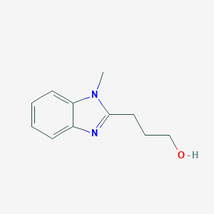 molecular formula C11H14N2O B040526 3-(1-Methyl-1H-benzoimidazol-2-yl)-propan-1-ol CAS No. 116040-91-6