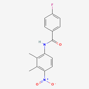 molecular formula C15H13FN2O3 B4052729 N-(2,3-dimethyl-4-nitrophenyl)-4-fluorobenzamide 