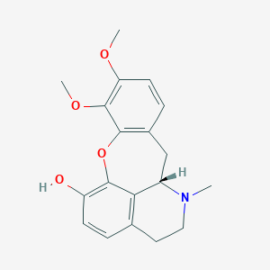 molecular formula C19H21NO4 B040531 (+)-Sarcophylline CAS No. 112547-16-7