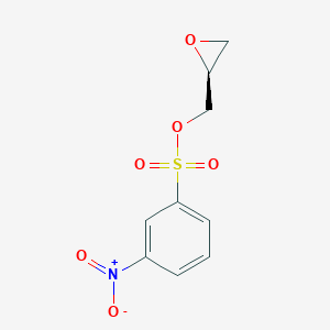molecular formula C9H9NO6S B040534 (S)-Glycidyl 3-nitrobenzenesulfonate CAS No. 115314-14-2