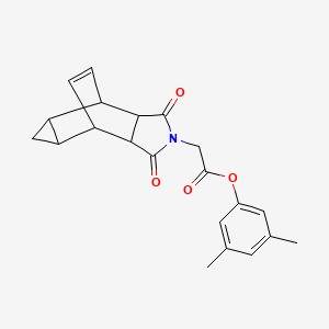 molecular formula C21H21NO4 B4053443 3,5-dimethylphenyl (1,3-dioxooctahydro-4,6-ethenocyclopropa[f]isoindol-2(1H)-yl)acetate 