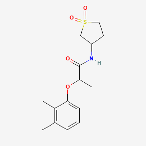 molecular formula C15H21NO4S B4053565 2-(2,3-dimethylphenoxy)-N-(1,1-dioxidotetrahydro-3-thienyl)propanamide 
