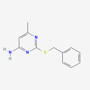 molecular formula C12H13N3S B4054190 2-(Benzylsulfanyl)-6-methylpyrimidin-4-amine 